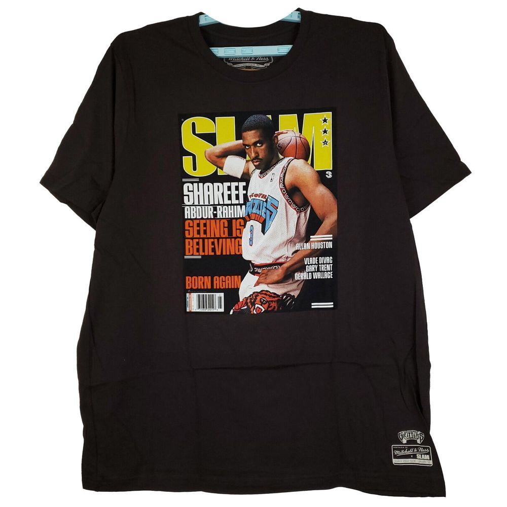 SLAM Shareef Abdur-Rahim Vancouver Grizzlies Mitchell‎ & Ness 2XL XXL Shirt NWT